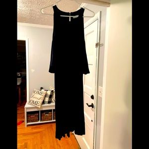 Navy blue Cold shoulder dress